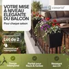 2x Bac à fleurs 11 litres support de montage intérieur Voir les images du produit 2