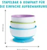 Munchkin Stay Put Suction Bowls, Blau, Grün, Violett, 6 Produktbild-Vorschau 3