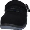 A close-up, front view of a black shoe. Produktbild-Vorschau