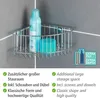WENKO rohový regál Policový koš Sprcha Koupelna Úložný Náhled obrázku produktu 5