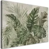 Leinwandbild Tropische Monstera-Blätter 90x60 Feeby Grün Produktbild-Vorschau 1