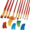10pcs Paint Brushes Set Kit Artist Paintbrush Mehrere Produktbild-Vorschau 12
