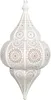 Lampe orientale suspendue Lunar Blanc 40cm E27 douille | Voir les images du produit 3