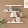 Półka ścienna 'Hökkomi' z 4 półkami 78 x 99 x 15 cm Biały Podgląd zdjęcia produktu 2