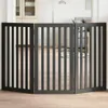 vidaXL 3-tlg. Hundetor Faltbar Schwarz 150 cm Pappelholz Produktbild-Vorschau 2