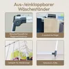 Meisterhome® Extra großer und Stabiler Wäscheständer Produktbild-Vorschau 7