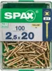 SPAX Universalschrauben gelb vz VG 2,5x20 mm (100 St.) Produktbild-Vorschau 9