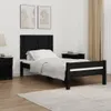 Wand-Kopfteil Schwarz 95,5x3x60 cm Massivholz Kiefer Produktbild-Vorschau 2