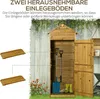 Outsunny Holz Gerätehaus Geräteschrank Gartenschrank 2 Produktbild-Vorschau 5