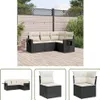 The Living Store 4-tlg. Garten-Sofagarnitur mit Kissen Produktbild-Vorschau 1