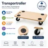 Bituxx Transportroller Rollbrett Rechteck MDF 58 x 28,5 bis Produktbild-Vorschau 2