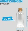 Mini sklenené fľaštičky so zátkou 30 ml ( balenie 18 ) - Náhľad obrázku produktu 2