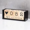 Würfel Countdown Kalender Holz Natur Schwarz Holzkalender Produktbild-Vorschau 4
