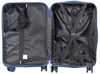 The inside of an open blue suitcase. Produktbild-Vorschau