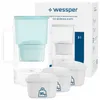 Wessper D2 BOROSILICATE Wasserfilterkanne 3 L Minze – Produktbild-Vorschau 1