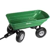 A green garden cart with two wheels is shown against a white background. Produktbild-Vorschau