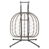 Juskys Doppelhängesessel Aria - Polyrattan Hängesessel mit Produktbild-Vorschau 16