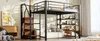Lit mezzanine 140x200 cm avec escalier de sécurité, espace Voir les images du produit 4