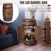 Barový stůl Creative Cooper Barrel s dvířky a LED Náhled obrázku produktu 5
