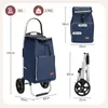 Sekey Klappbar Einkaufstrolley 2 Räder Aluminium, mit 50L Produktbild-Vorschau 8