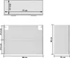 vidaXL Wisząca szklana szafka betonowa szara 80x31x60 cm Podgląd zdjęcia produktu 8