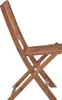 A side view of a wooden folding chair. Náhľad obrázku produktu