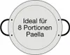 Padella per paella in acciaio lucido Ø 38 cm Anteprima dell’immagine prodotto 4