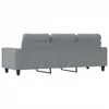 vidaXL 3-Sitzer-Sofa Hellgrau 180 cm Stoff Produktbild-Vorschau 5