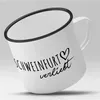 Huuraa Emaille Tasse Schweinfurt  Geschenk Kaffeebecher Produktbild-Vorschau 2