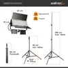 Walimex pro LED Sirius 160 Daylight area light set with Náhľad obrázku produktu 3