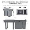 MinteLiv Einbaumülleimer 20L+10L Mülltrennsystem Produktbild-Vorschau 3