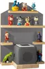 A shelf unit displaying various figurines and a speaker cube. Produktbild-Vorschau