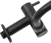 A close-up shot of a black kitchen faucet mounted on a wall. Podgląd zdjęcia produktu