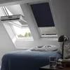 VELUX Verdunkelungsrollo uni dunkelblau manuell Rahmen weiß Produktbild-Vorschau 7