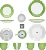 30ks Variant zelený porcelánový jídelní servis 6 osob šálky Náhled obrázku produktu 4