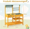 COSTWAY Venkovní dětská kuchyňka, bahenní kuchyňka na hraní Náhled obrázku produktu 3