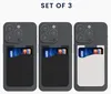 kwmobile 3x Kartenhalter Hülle für Smartphone - Produktbild-Vorschau 2