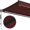 vidaXL Markise Automatisch Burgunderrot 450x300 cm Produktbild-Vorschau 7