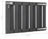 vidaXL Gartentor WPC 100 x 60 cm Grau Produktbild-Vorschau 5