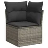 CLORIS 6-tlg. Garten-Sofagarnitur mit Kissen Grau Poly Produktbild-Vorschau 4