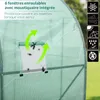 GARDEBRUK® Serre de jardin tunnel plastique 7m² 6 fenêtres Voir les images du produit 3