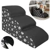 Domarex DOGGURU Grau Pfoten Hundetreppe 3 Stufen 60x30x40 Produktbild-Vorschau 5