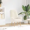 vidaXL Poltrona Crema 69 x 74 x 93 cm Tessuto Sherpa Anteprima dell’immagine prodotto 2