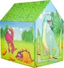 A colorful play tent for children, decorated with cartoon dinosaurs and a jungle-like background. Náhled obrázku produktu