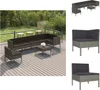 vidaXL 8-tlg. Garten-Lounge-Set mit Auflagen Poly Rattan Produktbild-Vorschau 1