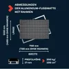 POLENTEX aluminium deurmat met frame, 75x50 cm, versterkt, Productafbeelding-voorbeeld 3