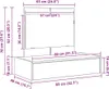 vidaXL Schminktisch Schwarz 83 x 40 x 70 cm Holzwerkstoff Produktbild-Vorschau 8