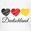 Spreadshirt Deutschland Herz Fußball Fanlook Frauen Produktbild-Vorschau 2