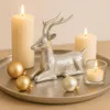 Marrakesch Weihnachtsdeko Hirsch Silber 19 cm | Edle Produktbild-Vorschau 6
