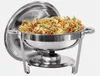 6 Liter Edelstahl Chafing Dish Speisenwärmer Suppentopf Produktbild-Vorschau 5